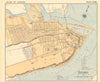 QUEBEC town city plan de la ville. Québec, Canada. WHITE 1906 old antique map