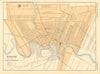 WINNIPEG town city plan. Manitoba, Canada. WHITE 1906 old antique map chart