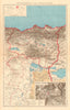 FRENCH ALGERIA. Departement de Constantine. Inset environs & city plan 1938 map