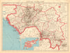 FRENCH COLONIAL GUINEA. Guinee Française. Conakry city town ville plan 1938 map