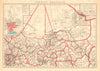 FRENCH SUDAN (Now Mali). Soudan Français. Bamako city plan de la ville 1938 map