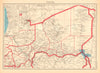 COLONIAL NIGER. Niamey city plan de la ville. French West Africa 1938 old map