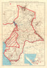 FRENCH EQUATORIAL AFRICA. Afrique équatoriale française.  Pointe Noire 1938 map