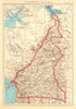 COLONIAL CAMEROON/Cameroun. Yaoundé plan. Afrique équatoriale française 1938 map