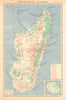 COLONIAL MADAGASCAR RESOURCES. Minerals Economique. Inset La Réunion 1938 map