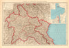 FRENCH INDOCHINA. N Laos & Annam. Vietnam. Tourane (Da Nang) city plan 1938 map