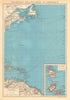 FRENCH AMERICAS. Colonies Françaises d' Amerique. St-Pierre et Miquelon 1938 map