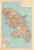 MARTINIQUE. Fort-de-France plan. Antilles françaises French West Indies 1938 map