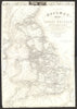 'Tallis's Railway Map of Great Britain'. Antique map by John RAPKIN 1851