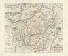 CARMARTHENSHIRE. 'Caermardi comitatus in quo dimetae...'. SAXTON/KIP 1637 map