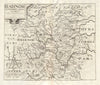 RADNORSHIRE. 'Radnor comitatus quem silvres...'. SAXTON/KIP 1637 old map