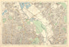 HACKNEY STRATFORD LEYTON/STONE STOKE NEWINGTON Clapton Dalston. BACON  1903 map