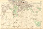 WOOLWICH Charlton Eltham Bexley Plumstead Shooters H Greenwich.BACON  1903 map