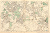 STREATHAM Mitcham Balham Tooting Streatham Norwood Dulwich. BACON  1903 map