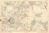 LONDON Sydenham Penge Beckenham Catford Norwood Dulwich Lewisham BACON  1903 map