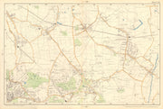 CHISLEHURST Eltham Mottingham Bromley Sidcup Foots Cray Catford. BACON  1903 map