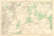 CROYDON Beckenham Woodside W Wickham Elmers End Norwood Hayes. BACON  1903 map