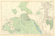 HAMPSTEAD HEATH Highgate Golders Green Hampstead Garden Suburb 1903 map