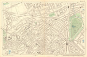FINSBURY PARK Crouch End Stroud Green Highgate Archway Harringay 1903 old map