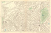 FINSBURY PARK Crouch End Stroud Green Highgate Archway Harringay 1903 old map