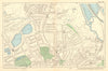 STOKE NEWINGTON Upper Clapton Stamford Hill Tottenham Manor House 1903 old map