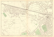 WILLESDEN GREEN Kilburn Brondesbury Queens Park Dollis Hill Kensal Rise 1903 map