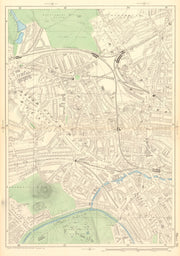 KENTISH TOWN Camden Town Haverstock/Primrose Hill Gospel Oak Chalk Farm 1903 map