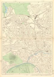 KENTISH TOWN Camden Town Haverstock/Primrose Hill Gospel Oak Chalk Farm 1903 map