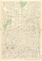 HIGHBURY Hoxton Kingsland Stoke Newington Canonbury De Beauvoir Town 1903 map