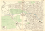 KENSAL GREEN Kilburn Maida Hill Ladbroke Grove N Kensington Queens Park 1903 map