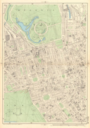 MAYFAIR MARYLEBONE Regent's Park Fitzrovia Bayswater Soho Hyde Park 1903 map