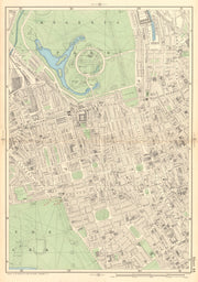 MAYFAIR MARYLEBONE Regent's Park Fitzrovia Bayswater Soho Hyde Park 1903 map