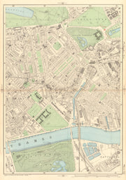 BELGRAVIA Chelsea Pimlico Battersea Park Nine Elms Brompton Victoria 1903 map