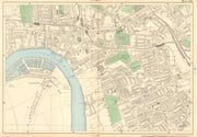 HAMMERSMITH & FULHAM Castlenau West Kensington Barons Court Earls Court 1903 map