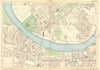 FULHAM & PUTNEY Wandsworth Sands End East Putney Parsons Green 1903 old map