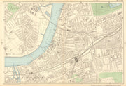 BATTERSEA Wandsworth Clapham Junction Lavender Hill Battersea Rise 1903 map