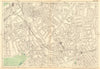 CLAPHAM Common/North Brixton Lambeth Stockwell Battersea Wandsworth 1903 map