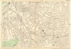 CLAPHAM Common/North Brixton Lambeth Stockwell Battersea Wandsworth 1903 map