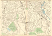 NEW CROSS Deptford Nunhead Lewisham St John's Nunhead Brockley Deptford 1903 map