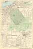 GREENWICH Lewisham Blackheath Lee Shooter's Hill 1903 old antique map chart