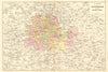 GREATER LONDON ENVIRONS. Showing new Municipal Boroughs. BACON 1903 old map