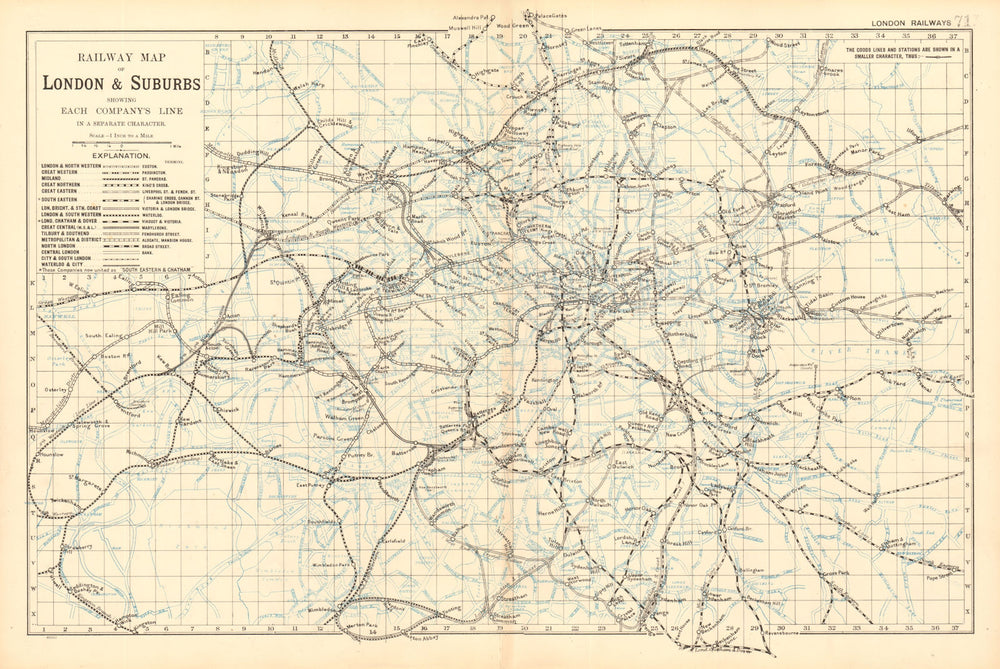 LONDON RAILWAYS shows companies & termini. Tube Underground. BACON 1903 map