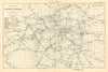 LONDON RAILWAYS shows companies & termini. Tube Underground. BACON 1903 map