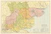 ESSEX county map. Parliamentary constituencies divisions. Railways. BACON 1903