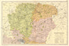 HAMPSHIRE NORTH Parliamentary constituencies divisions.Railways.BACON 1903 map