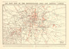 First World War 'Air Raid map of the Metropolitan Area and Central London' 1920