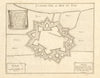 'Naerden'. Naarden. Fortifed town/city plan. Netherlands. DE FER 1705 old map