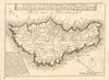 'Marquisat et gouvernement de Bell-Isle'. Belle-Île-en-Mer. DE FER 1705 map