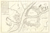 'Bayonne'. Fortifed town/city plan. Pyrénées-Atlantiques. DE FER 1705 old map