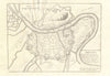 Grenoble. Plan of town/city & fortifications. Isère. DE FER 1705 old map